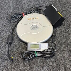 iRiver SlimX iMP-350 Portable MP3 WMA CD Player FM Tuner & Remote Tested Working